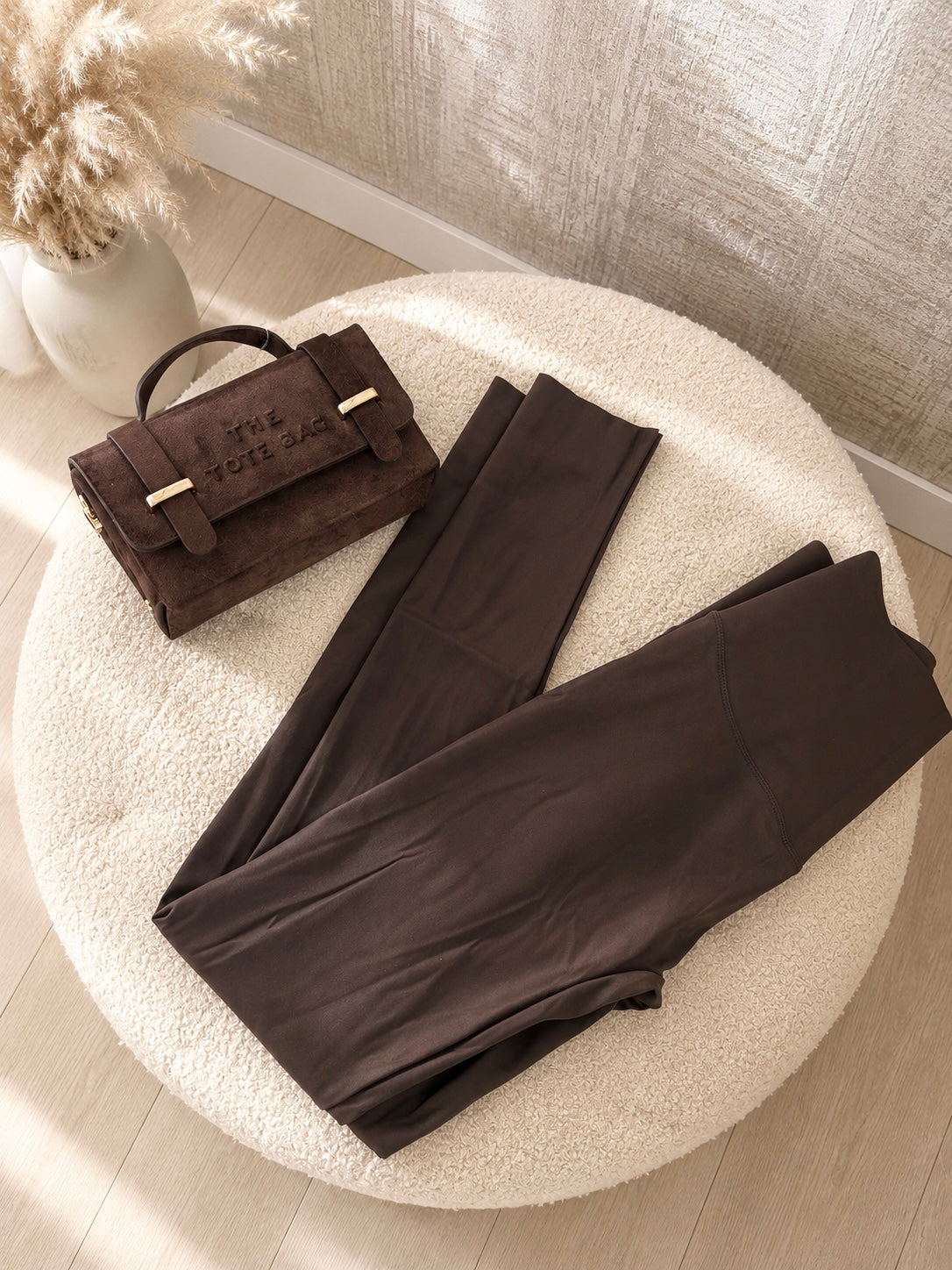 Lacey Tummy Control Leggings Brown