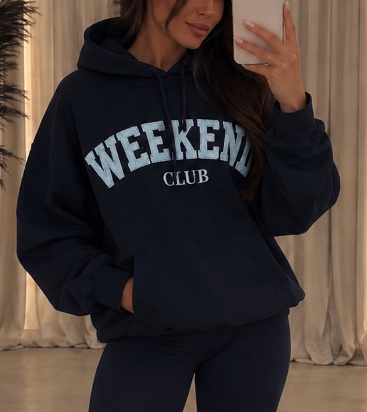 Blue Weekend Oversized Hoodie