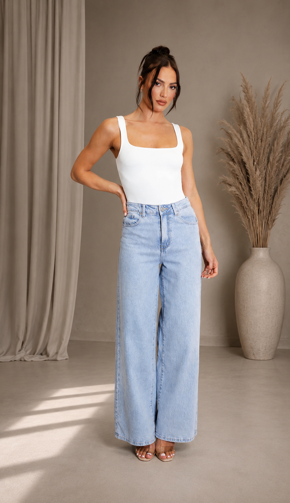 Laulia Wide Leg Jeans