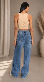 Laulia Wide Leg Jeans Dark