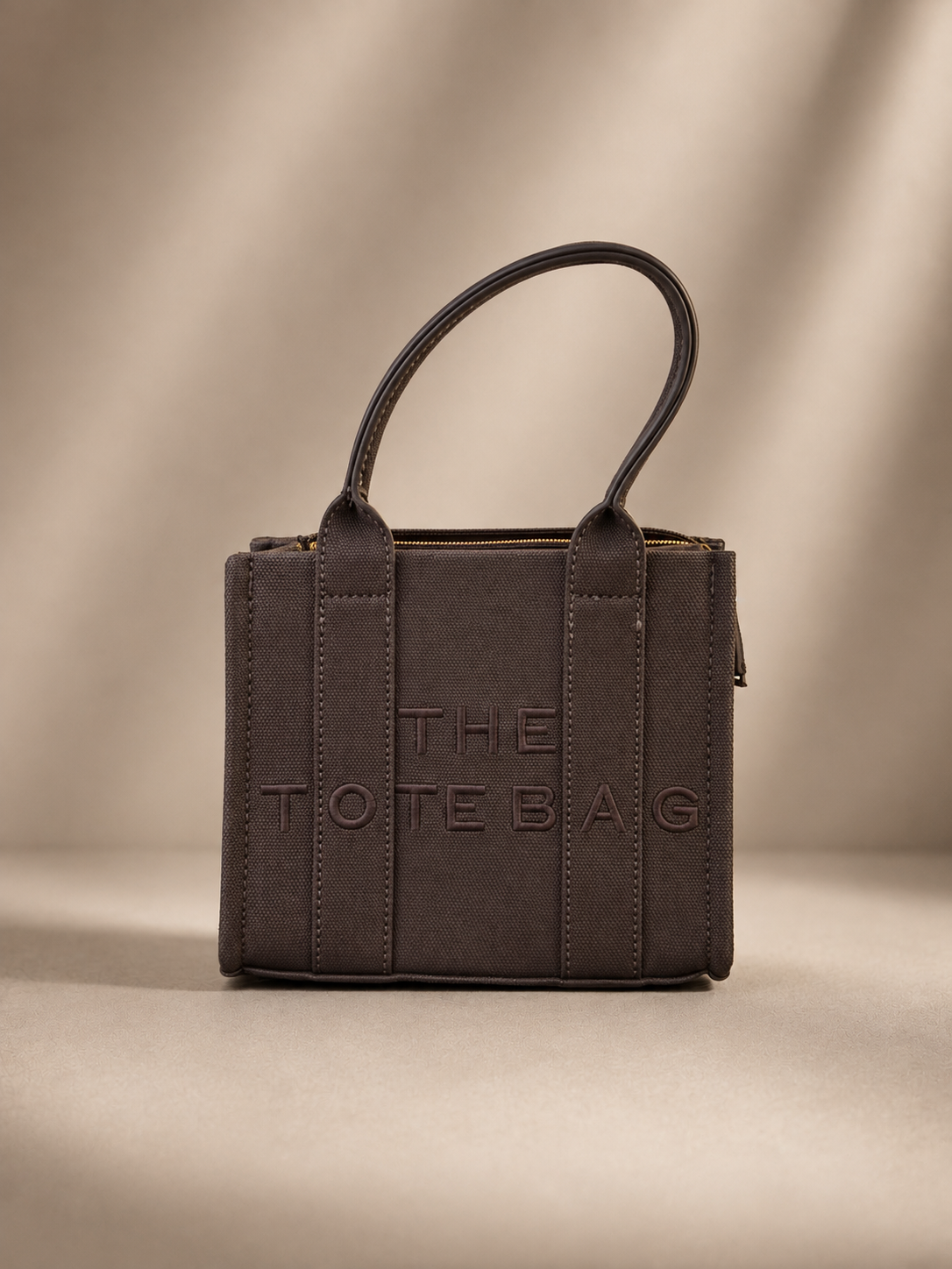 Mini Dark Coffee Tote Bag